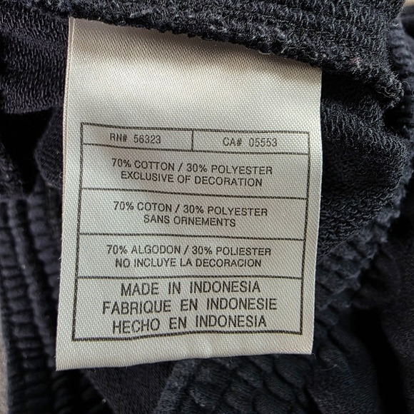 LeBron James L23 Nike Air Black White fleece Basketball Shorts Size XL Vintage - Picture 9 of 10